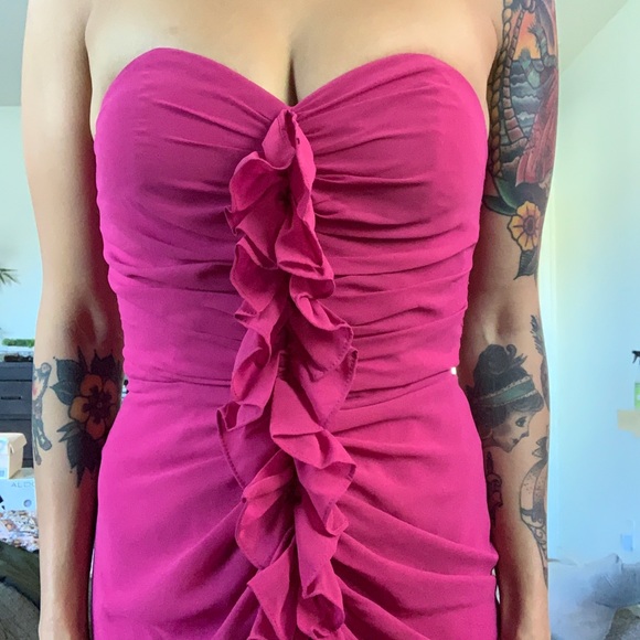 h&m fuchsia dress